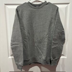CHAMPION Unisex Gray Long Sleeve Pullover Sweater Sweatshirt Crewneck - size S